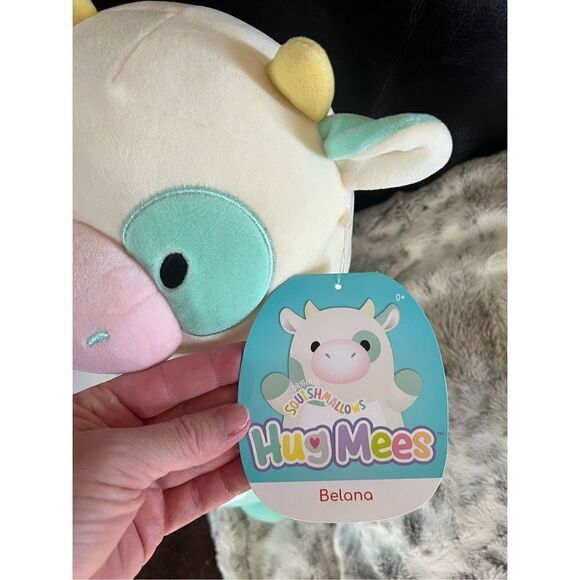 Squishmallows HugMees Belana Cow Plushie 14” - Picture 5 of 9
